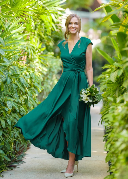 Robe de Mariage Verte